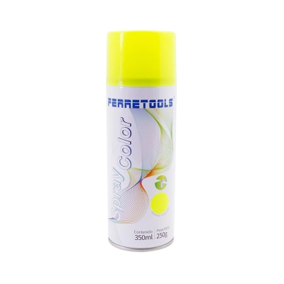 Pintura spray ferretools amarillo neon