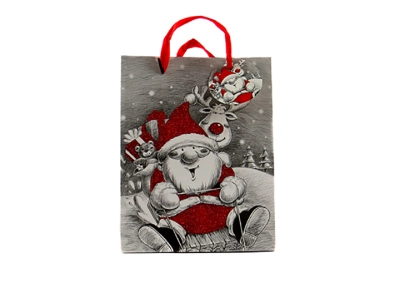 Bolsa de navidad gris