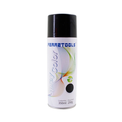 Pintura spray ferretools negro brillante