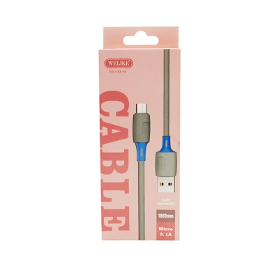 Cable de carga rápida wk-143-v8 welike gris