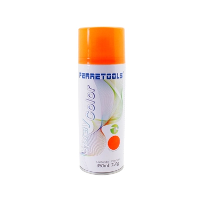 Pintura spray ferretools naranjo neon