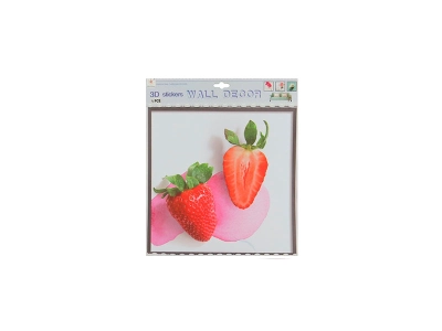 Pegatinas 3d de decoración de pared frutilla