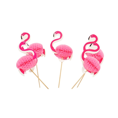 Palillos decorativos flamingo