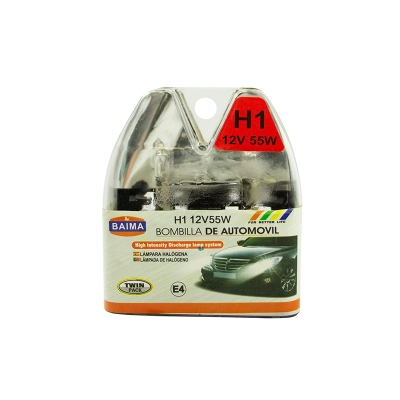 Luces h1 baima 12v 55w transparente